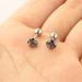 5mm Round Zircon Earrings Grasping Zirconium Earrings Small Earrings Stainless Steel Body Piercing Jewelry_ipsvogv.com