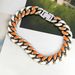 Men's Jewelry Fashion Hip Hop Cuban Bracelet Jewelry Oil Drop Splicing Simple Couple Personality Bracelet Jewelry_ipsvogv.com