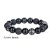 Hot Selling Volcanic Stone Snowflake Stone Bead Bracelet Men's Retro 12/10/8mm Elastic Bead Couple Bracelet_ipsvogv.com