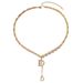 Sweet Small Fresh Ladies Necklace Personality English Letters Niche Design Clavicle Chain Inlaid Zircon Necklace_ipsvogv.com