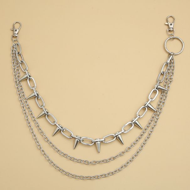 Men And Women's Jewelry Multi Layered Trouser Chains Hip Hop Personalized Metal Trouser Chains Fashion Same Style Decorative Waist Chains_ipsvogv.com