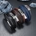 new multi layer woven trendy men's leather bracelet magnetic buckle punk style bracelet fashion bracelet_ipsvogv.com