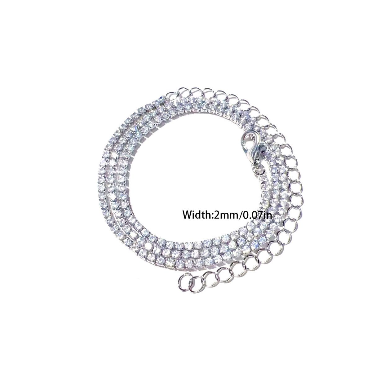 Zircon Tennis Chain Jewelry Necklace, Niche Hip-hop Jewelry, Women's Necklace_ipsvogv.com