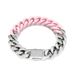 Men's Jewelry Trendy Paint Color Matching Bracelet Stainless Steel Cuban Bracelet Jewelry Niche Hip Hop Titanium Steel_ipsvogv.com