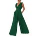 new slim jumpsuit high waist slimming jumpsuit straight wide leg pants for women_ipsvogv.com
