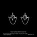 Black And White Dazzling Star Chain Men's Earrings, Personalized, Fashionable, Simple Trend, Trendy Earring Design,_ipsvogv.com