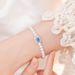 Square Sugar Bracelet For Women, Niche, Light Luxury, High-end Feel, Shijia Pearl Bracelet, Ins Wind Ocean Blue Treasure Bracelet_ipsvogv.com
