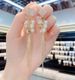 S Silver Needle Micro-Inlaid Rhombus Long Pearl Tassel For Women, Elegant Fashionable Slimming Minimalist Style Earrings_ipsvogv.com