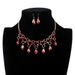Fashion Jewelry Crystal Pendant Necklace Tassel Glass Clavicle Chain_ipsvogv.com