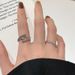 【 1103 Positive Reviews 】 Small Niche Super Flash Inlaid Zircon Ring For Female Students, Fashionable High-end, Ins Cool_ipsvogv.com