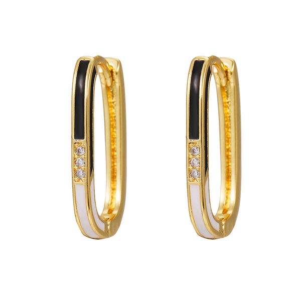Women’s Jewelry Set Fashion Hot Selling Earrings Copper Plated With Real Gold Earrings Simple Earrings High End Oil Drop Earrings Ear Buckles_ipsvogv.com