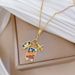 Camera Zircon Aircraft Light Luxury Charm Gorgeous Full Diamond Necklace Women's Versatile Clavicle Titanium Steel Chain_ipsvogv.com