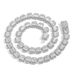 Unisex New Hip Hop Necklace 13mm Wide Rock Sugar Chain Square Diamond Round Diamond Mixed Inlaid Hollow Necklace Nine Squares Chain_ipsvogv.com