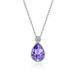 Pure Silver S New Mermaid Tears Sea Blue Crystal Necklace High End Versatile Jewelry Collar Chain For Women_ipsvogv.com