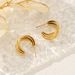 Unisex Geometric Earrings For Women High End Small Accessories Niche Three Layer Design Stainless Steel Earrings_ipsvogv.com