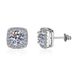 S925 Sterling Silver Earrings For Women Moissanite Earrings Square Simple Fashion Square Earrings_ipsvogv.com