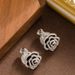 Recommended Exquisite Small Fragrant Wind Drip Oil Three-dimensional Camellia Ear Clip, Niche High-end Feeling, Light_ipsvogv.com