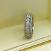 Cao Shi's Personalized Folding Wide Edition Index Finger With Flower Leaves, Horse Eyes, Olive Shaped Ring, Fashion Ring_ipsvogv.com