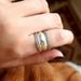 Cao Shi's Net Red Simple Domineering Light Luxury Index Finger Personality Smooth Fried Dough Twists Ring_ipsvogv.com