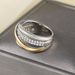 Fashionable and unique women's ring Color separated electroplated zircon inlaid_ipsvogv.com