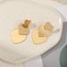 Heart-Shaped Earrings For Women, Five-Pointed Star, Exaggerated Leaf Layered Earrings, Geometric Design Studs With_ipsvogv.com