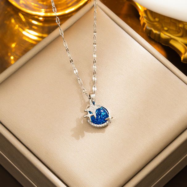 Necklace Female Cosmic Plaet Clavicle Chai Simple ad Cold Is Wid Light Luxury Small Desig Sese Asteroid Neck_ipsvogv.com