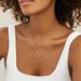 Brass Real Gold Electroplating Hot Sales Simple Twisted Circle Pendant Fashionable Ladies Three Layer Necklace_ipsvogv.com