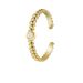 French Romantic Titanium Steel Ring For Women With Gold Plated And Colorless Early Autumn Hand Jewelry Stainless Ring_ipsvogv.com
