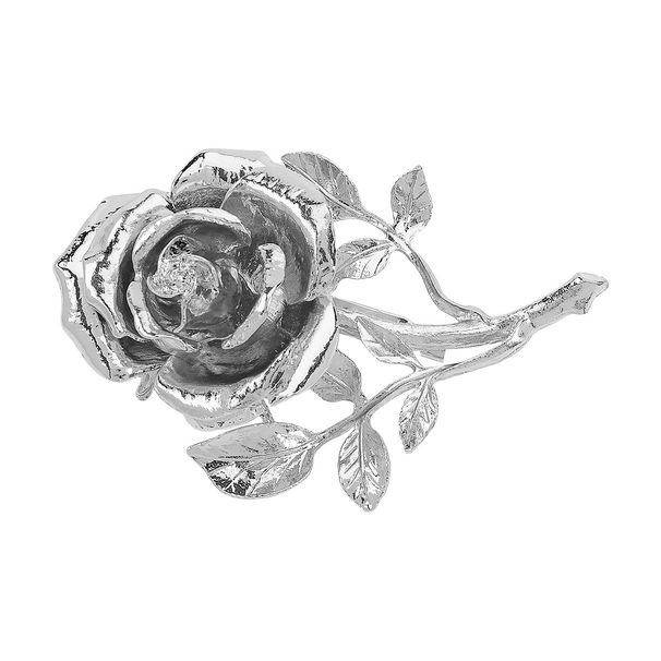 X0359 metal three-dimensional rose flower accessory with exaggerated personality, stylish coat, suit brooch_ipsvogv.com