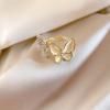 Korean Version Of Fashionable And Minimalist Personality, Versatile Cat's Eye Stone Set With Diamond Opening Ring For_ipsvogv.com