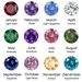 Women’s Jewelry Set Fashion December Birthstone Simple Flower Earrings Colorful Rhinestones Personality Stainless Steel Gold Plated Round Earrings_ipsvogv.com