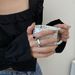 Women's Colorless Moonlight Stone With Spanish Opening, High End Design, Cold Wind Pearl Ring_ipsvogv.com