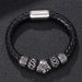 Hot Selling Woven Lion Head Leather Bracelet, Men's Cool And Personalized Style Accessory_ipsvogv.com