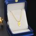 Titanium steel snake bone chain lucky square brand hollow number 7 necklace trendy female ins temperament wholesale collarbone chain new style_ipsvogv.com