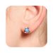 Hot Sale Real Gold Brass Electroplating Exquisite Small And Elegant Blue Zircon Earrings_ipsvogv.com