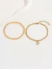 Anklets Fashion Gold Twee Constellations Pendant Ankle Chain (21+5cm)L2403_ipsvogv.com