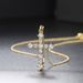 Unisex Jewelry Fashion hip hop style zircon cross pendant necklace for women copper plated with real gold full diamond hot selling jewelry_ipsvogv.com
