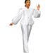 Women's Clothing solid color puff sleeve top wide leg trousers two piece suit women's fashion suit_ipsvogv.com
