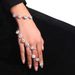 Popular Premium Sense Geometric Finger Chain European And American Gala Party Luxury Rhinestone Bracelet Bracelet_ipsvogv.com