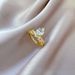 【 Real Gold 】 Crown Love Full Diamond With Adjustable Opening, Simple Handmade Ring, Couple's Pair Ring_ipsvogv.com