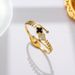 Titanium Steel New Black And White Fritillaria Clover Set With Diamond Spring Open Bracelet Instagram Versatile Design_ipsvogv.com