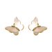 Women's Jewelry White Mother Of Pearl Butterfly Earrings Niche Design Light Luxury Shell Temperament Simple Earrings 925 Silver Needle Jewelry_ipsvogv.com