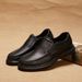 Men's leather casual shoes Comfortable breathable platform leather shoes for men_ipsvogv.com