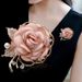 New Korean version fabric rose flower fashionable and versatile brooch, brooch temperament accessory_ipsvogv.com