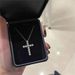 Moissanite Cross Necklace For Men And Women Cross Full Diamond Clavicle Necklace Hip Hop Simple Trend Diamond Pendant_ipsvogv.com