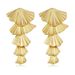 Exaggerated Earrings High-End Gold Ginkgo Leaf Tassel Drop Fashion Jewelry Niche Design Ear Accessories_ipsvogv.com