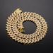 Three Row Cuban High-Quality Bold Large 17mm Full Diamond Hip-Hop Necklace_ipsvogv.com