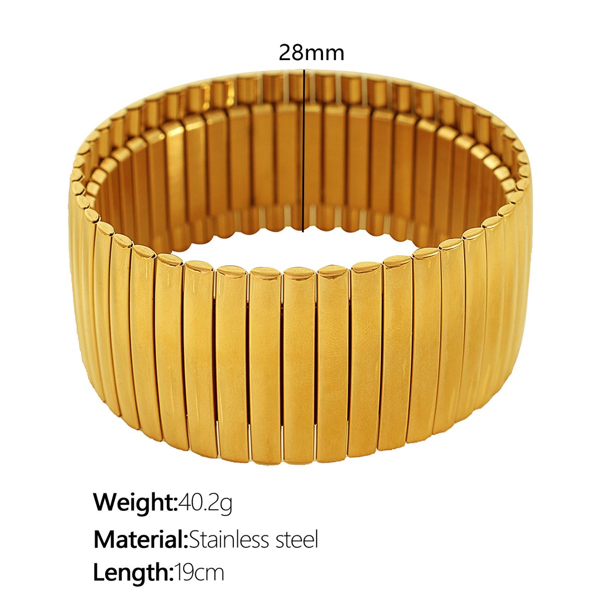Women's Jewelry Niche Simple Square Checkered Bracelet Titanium Steel Gold Plated Non Fading Metal Cuban Chain Versatile_ipsvogv.com