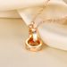 Women's Jewelry Mobius Double Ring Necklace Light Luxury Temperament Fashion All Match Personality Niche Clavicle Chain_ipsvogv.com