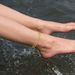 Anklets New Double Layer Anklets Simple And Fashionable Cuban Chain Rice Bead Chain Layered Ankle Chain Foot Ornaments_ipsvogv.com